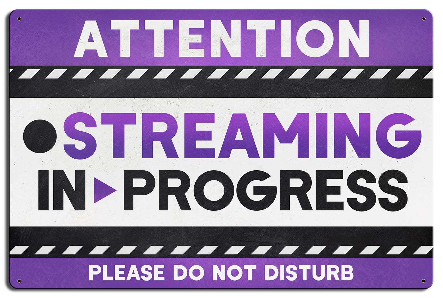 Streaming In Progress Purple 24 x 16