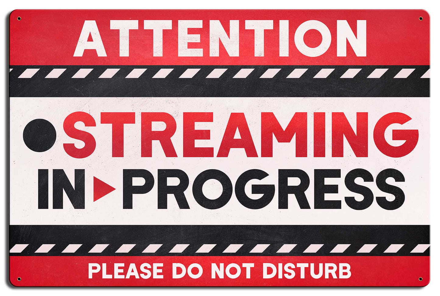 Streaming In Progress Red 24 x 16