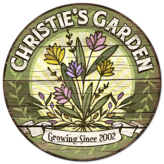 Garden Personalized 14 x 14