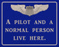 Pilot And Normal Person 15 x 12
