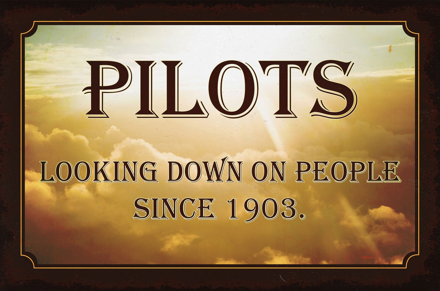 Pilots Looking Down 18 x 12