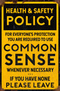 Common Sense Policy Grunge 12 x 18