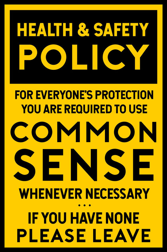Common Sense Policy Clean 12 x 18
