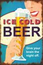 Ice Cold Beer 12 x 18