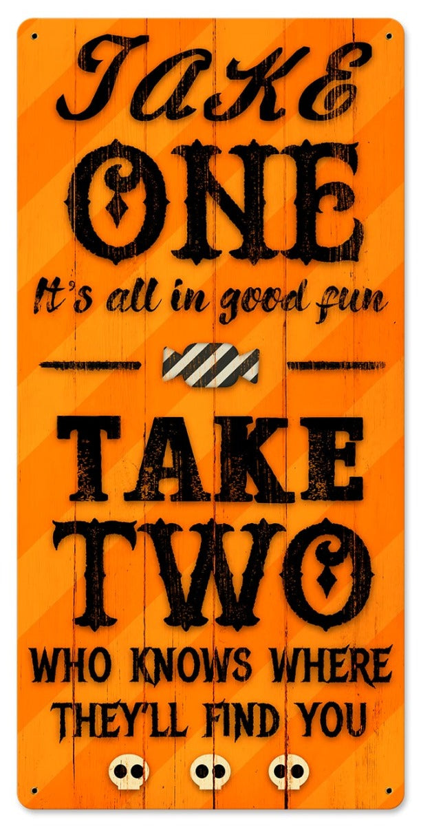 Take One Halloween Candy 12 x 24