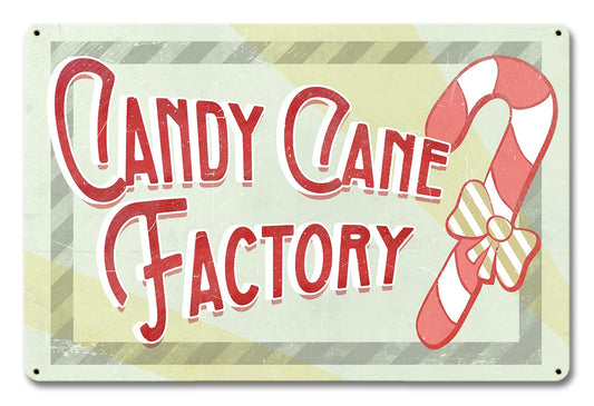 Candy Cane Factory 18 x 12