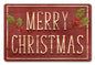 Merry Christmas Holly 18 x 12