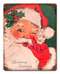 Christmas Greetings Santa 12 x 15