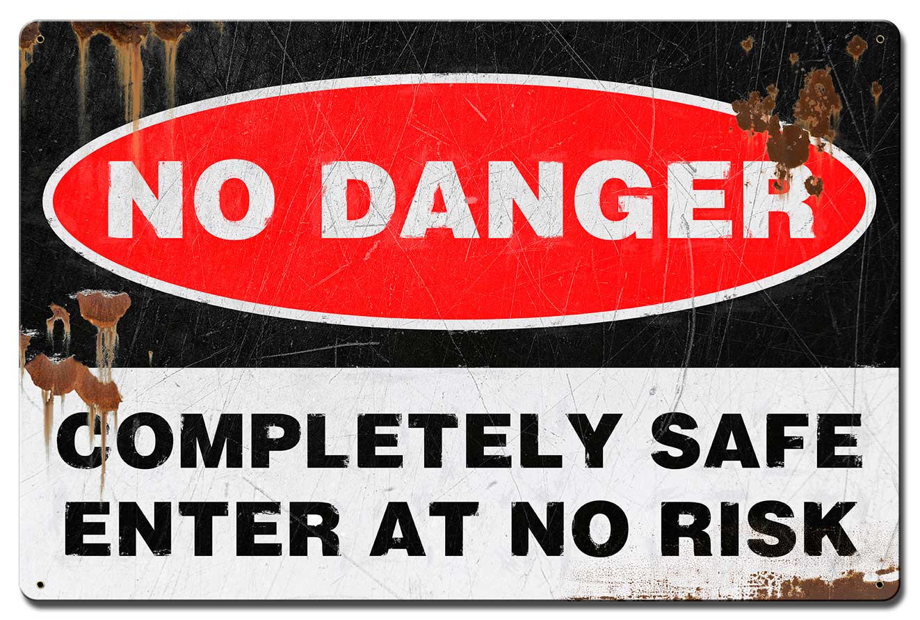 No Danger Distress Large 24 x 16