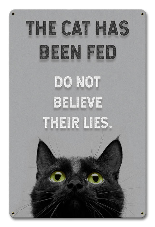Cat Has Been Fed 12 x 18