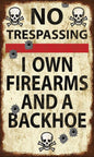 No Trespassing 8 x 14