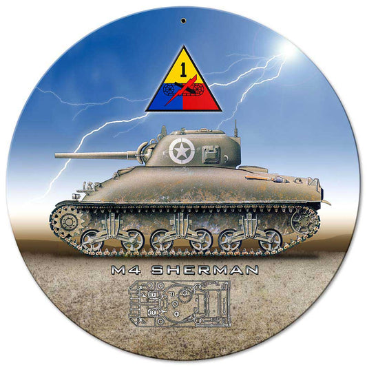 Sherman Tank 14 X 14