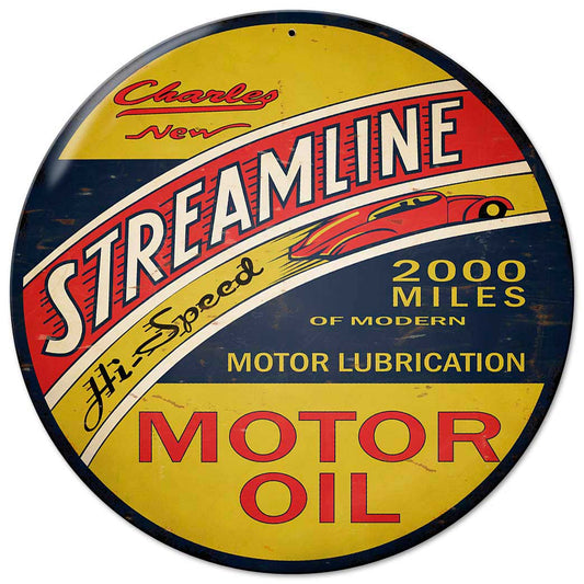Streamline Motor Oil 14 x 14