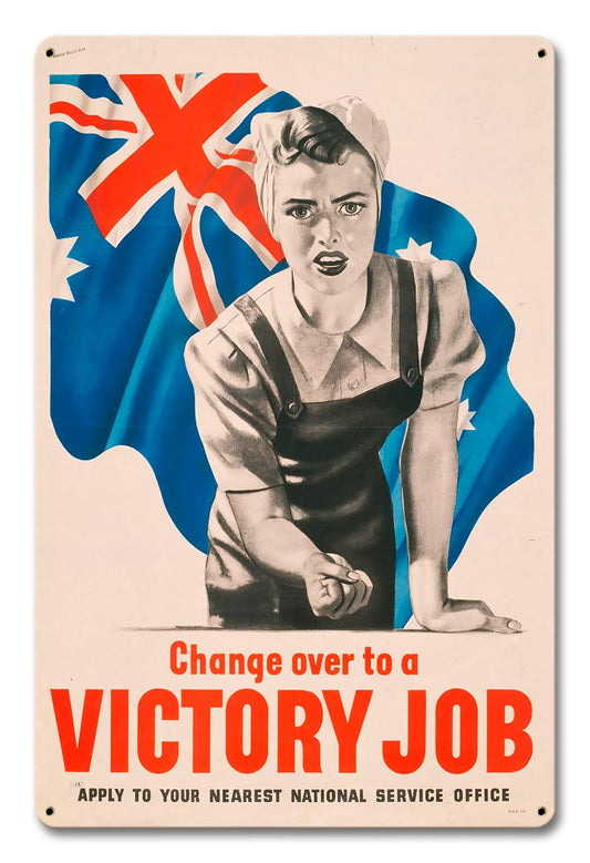 Women Victory Job Wwii Australia 12 x 18