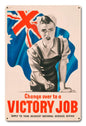 Women Victory Job Wwii Australia 12 x 18