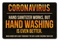 Coronavirus Hand Washing 18 x 12
