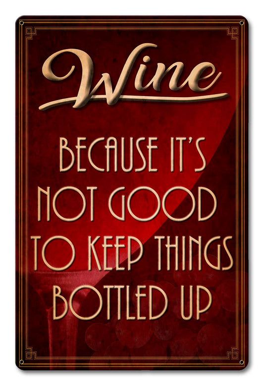 Wine Bottled Up 12 x 18