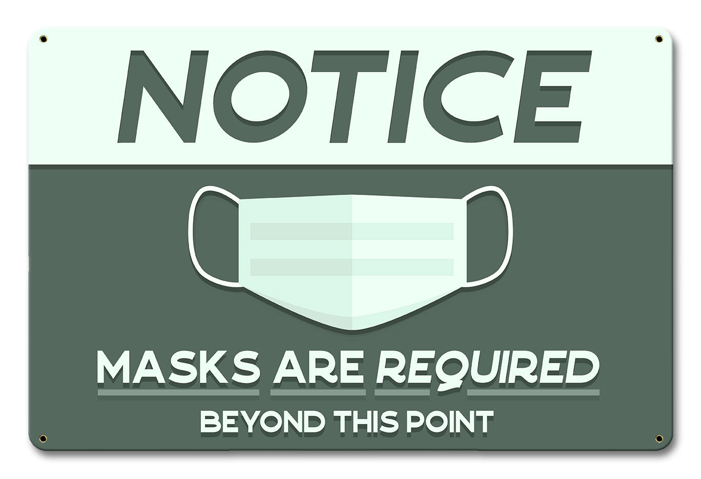 Masks Required Beyond This Point 18 x 12
