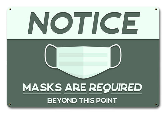 Masks Required Beyond This Point 18 x 12