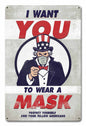 Uncle Sam Wear Mask 12 x 18