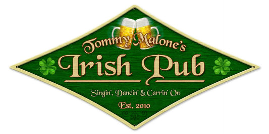 Irish Pub Diamond Personalized 28 x 14