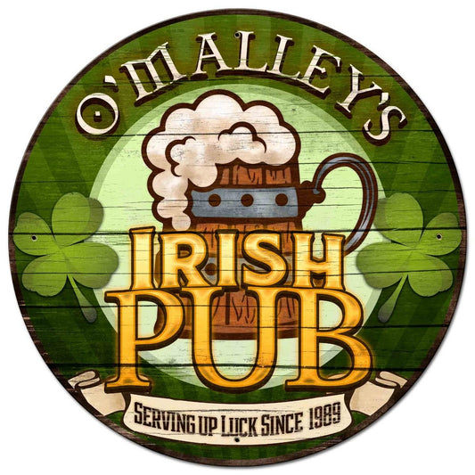 Irish Pub Personalized 28 x 28