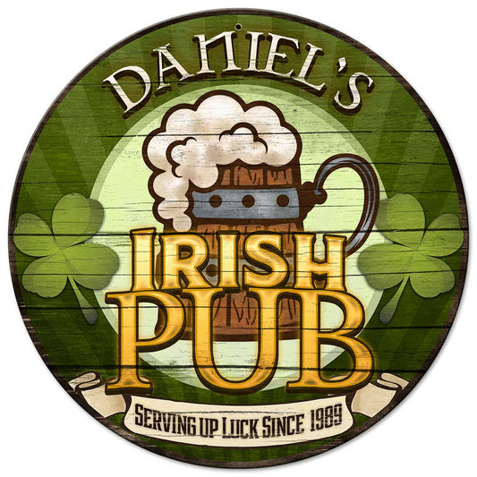 Irish Pub Personalized 14 x 14