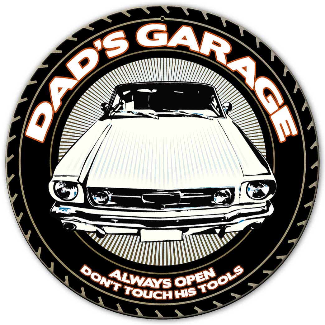 Dad'S Garage Always Open 14 x 14