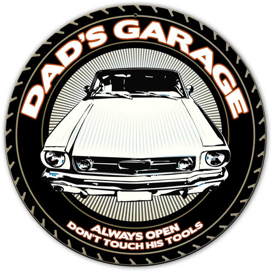 Dad'S Garage Always Open 14 x 14