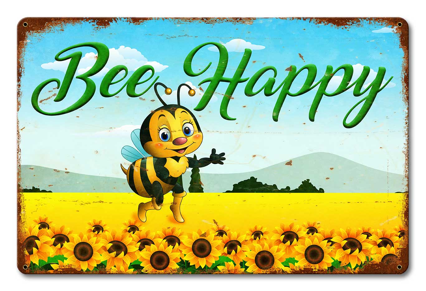 Bee Happy 18 x 12