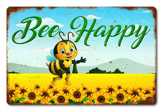 Bee Happy 18 x 12