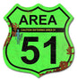 Area 51 Road Shield 15 x 15