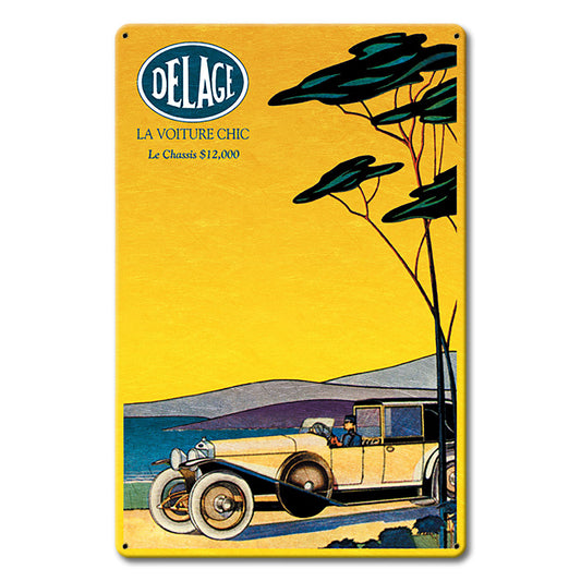 1930'S Delage Ad 12 x 18