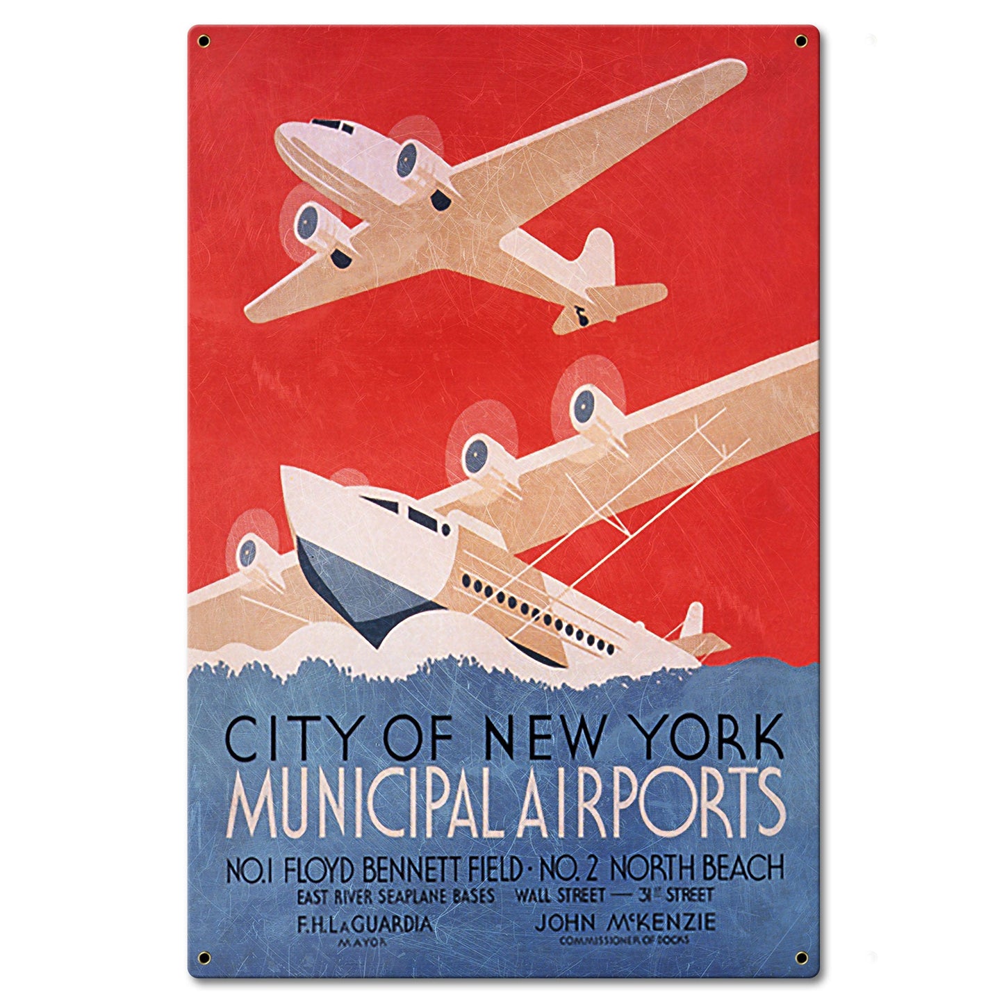 New York Seaplane 16 x 24