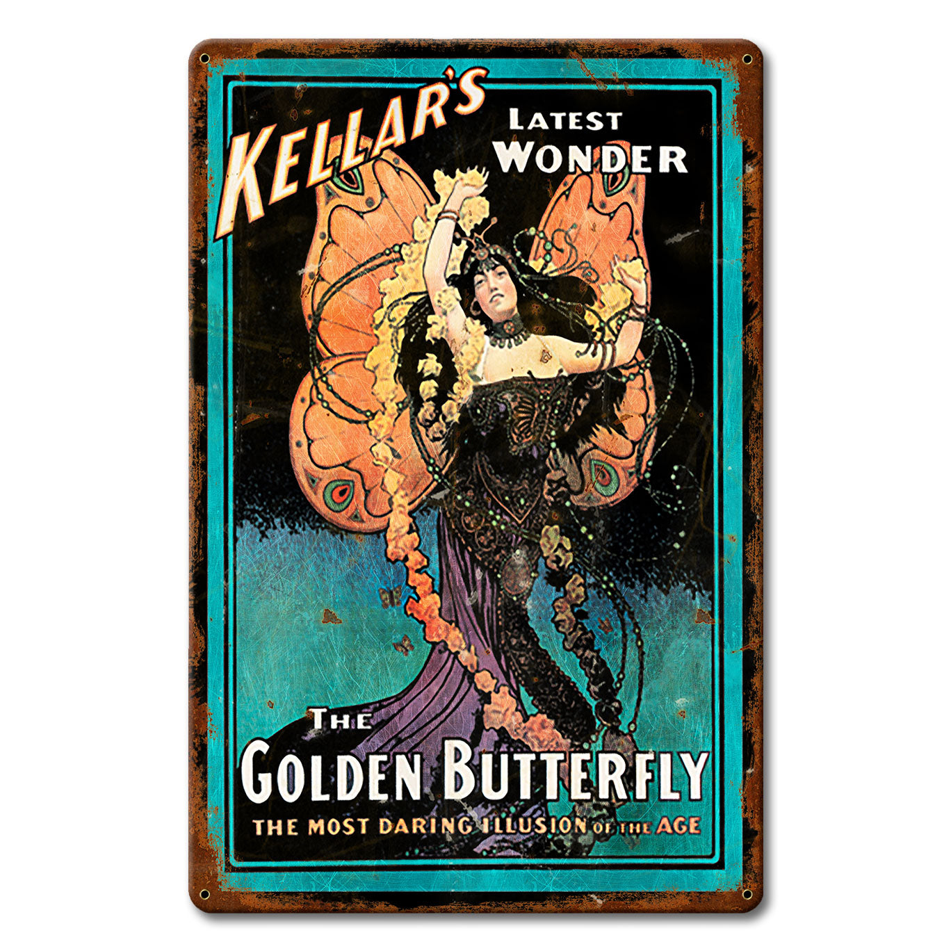 Keller'S Golden Butterfly 12 x 18