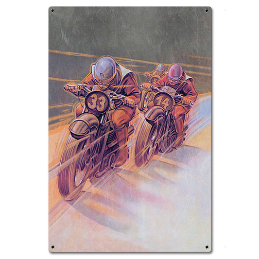 1940'S Motorcycle Racers 16 x 24