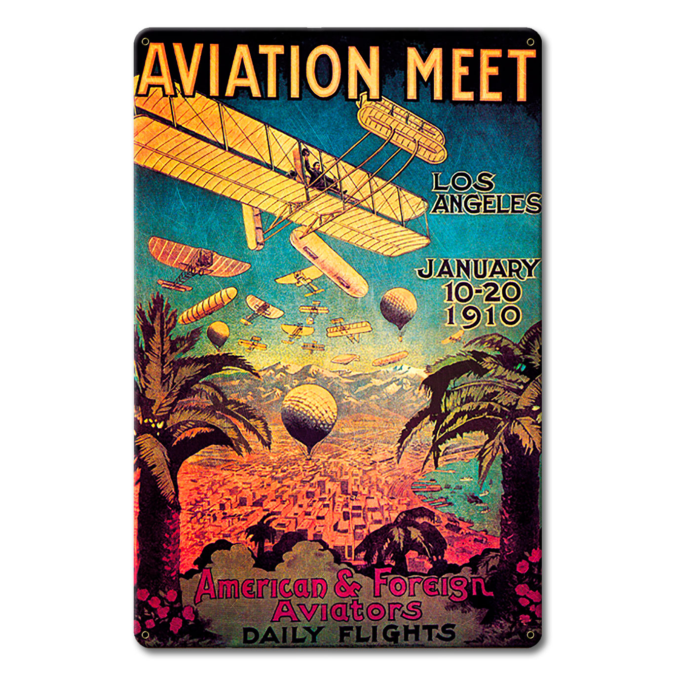1910 Aviation Meet La 12 x 18