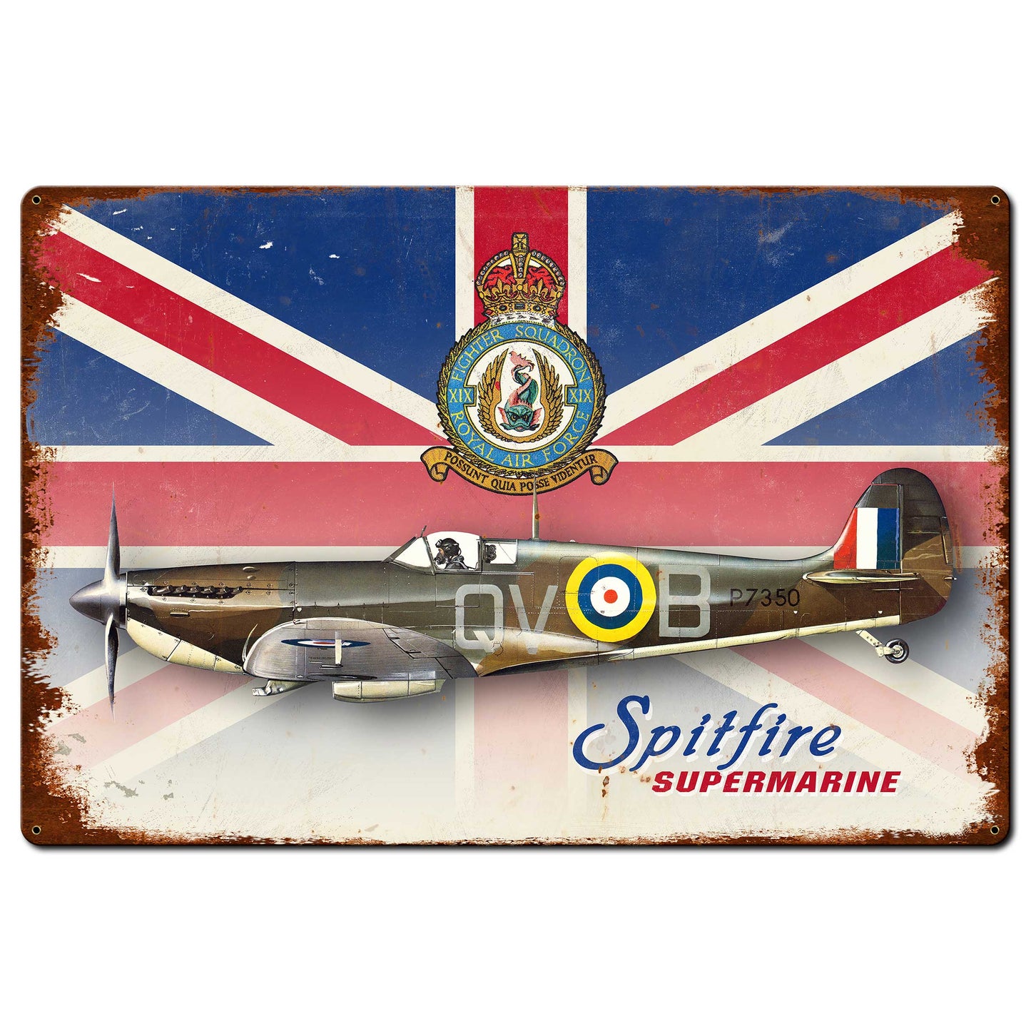 Spitfire Union Jack 36 x 24