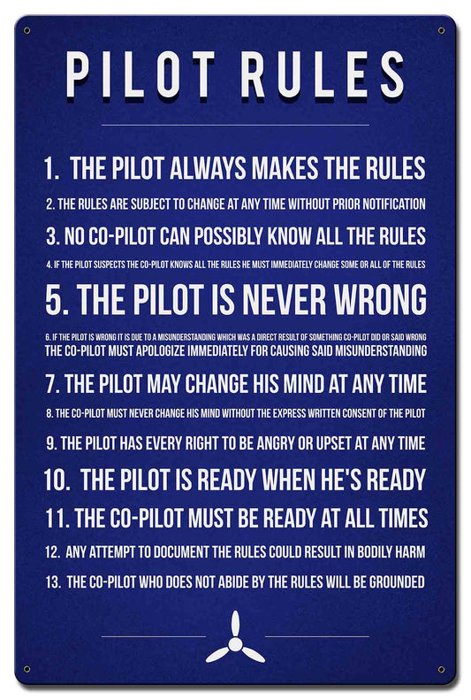 Pilot Rules 16 x 24