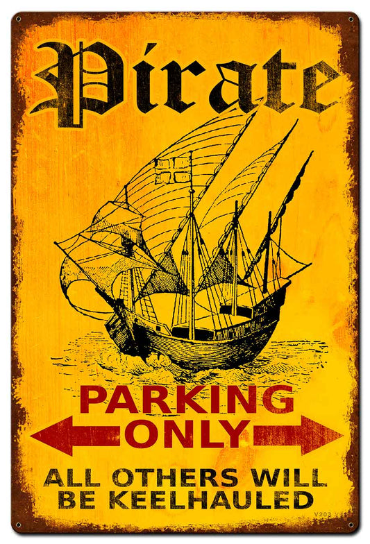Pirate Parking 24 X 36