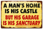 Man'S Home 36 x 24