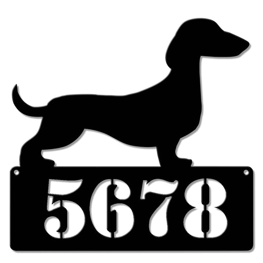 Dachshund Address Personalized 15 x 15