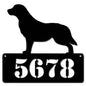 Golden Retriever Address Personalized 15 x 15