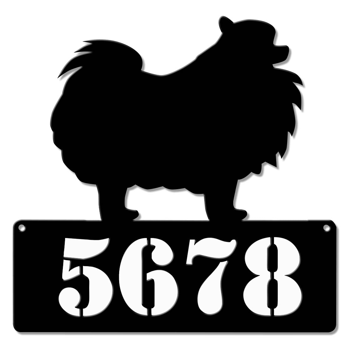 Pomeranian Address Personalized 15 x 15