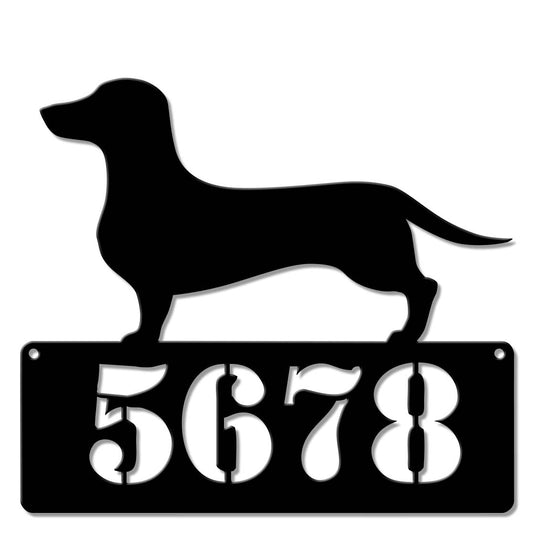 Dachshund 2 Address Personalized 15 x 15