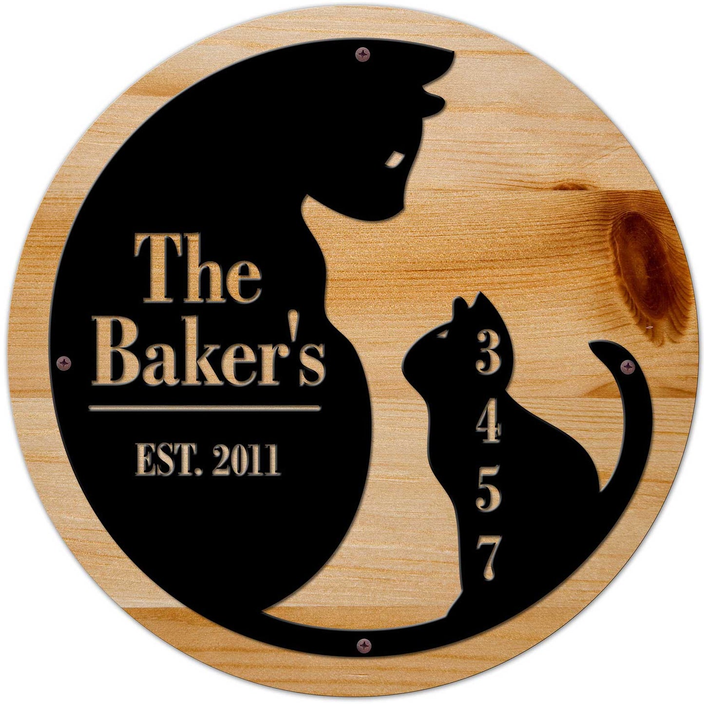 Cats Name Est. Personalized 28 x 28