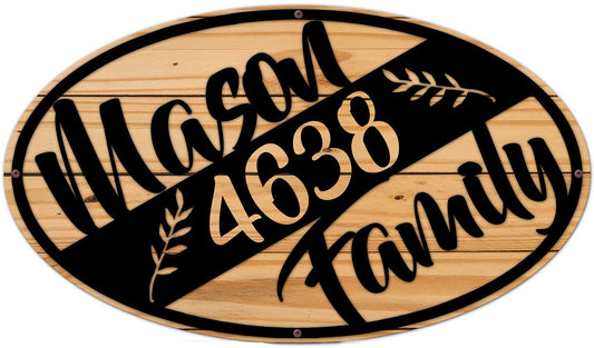 Diagonal Family Personalized 28 x 16