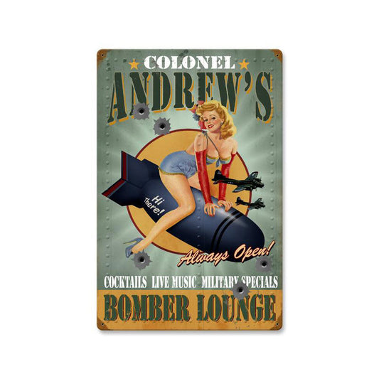 Bomber Lounge Personalized 16 x 24