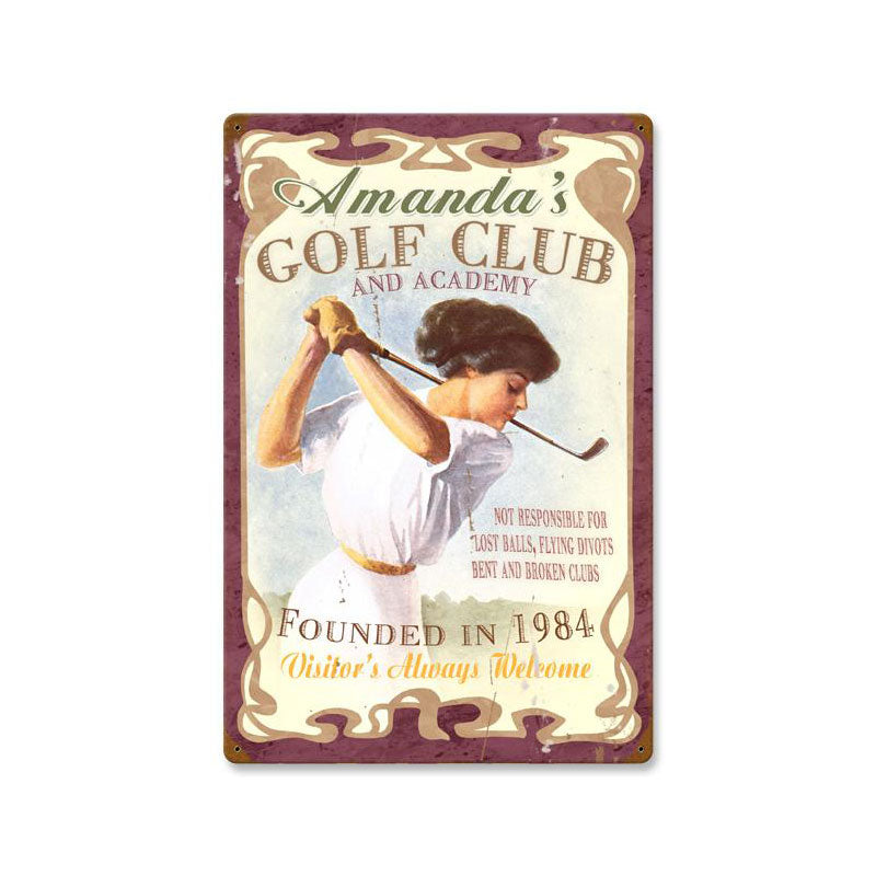 Golf Club Personalized 16 x 24