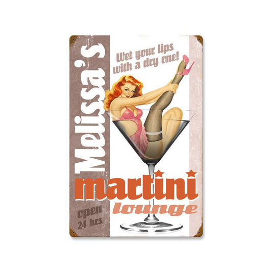 Martini Lounge Personalized 16 x 24